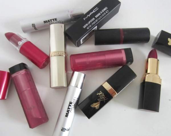 Lila Lippenstifte